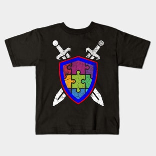 Legendary Sword & Shield Autism Kids T-Shirt